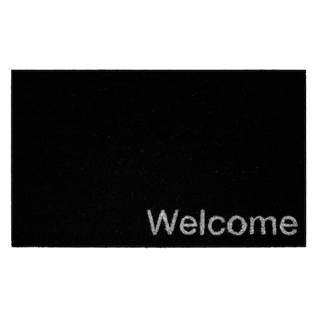 Calloway Mills Entrance Mat, Coir, Black, White 106251729WELC